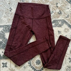 Aerie Maroon High-Rise Leggings Size SP